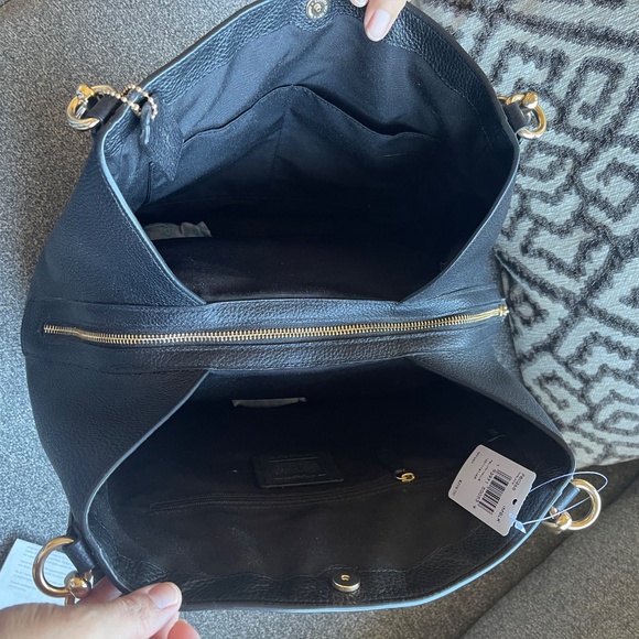 Coach: Pebble Leather Hallie Shoulder Bag (NWT) - Picture 7 of 8